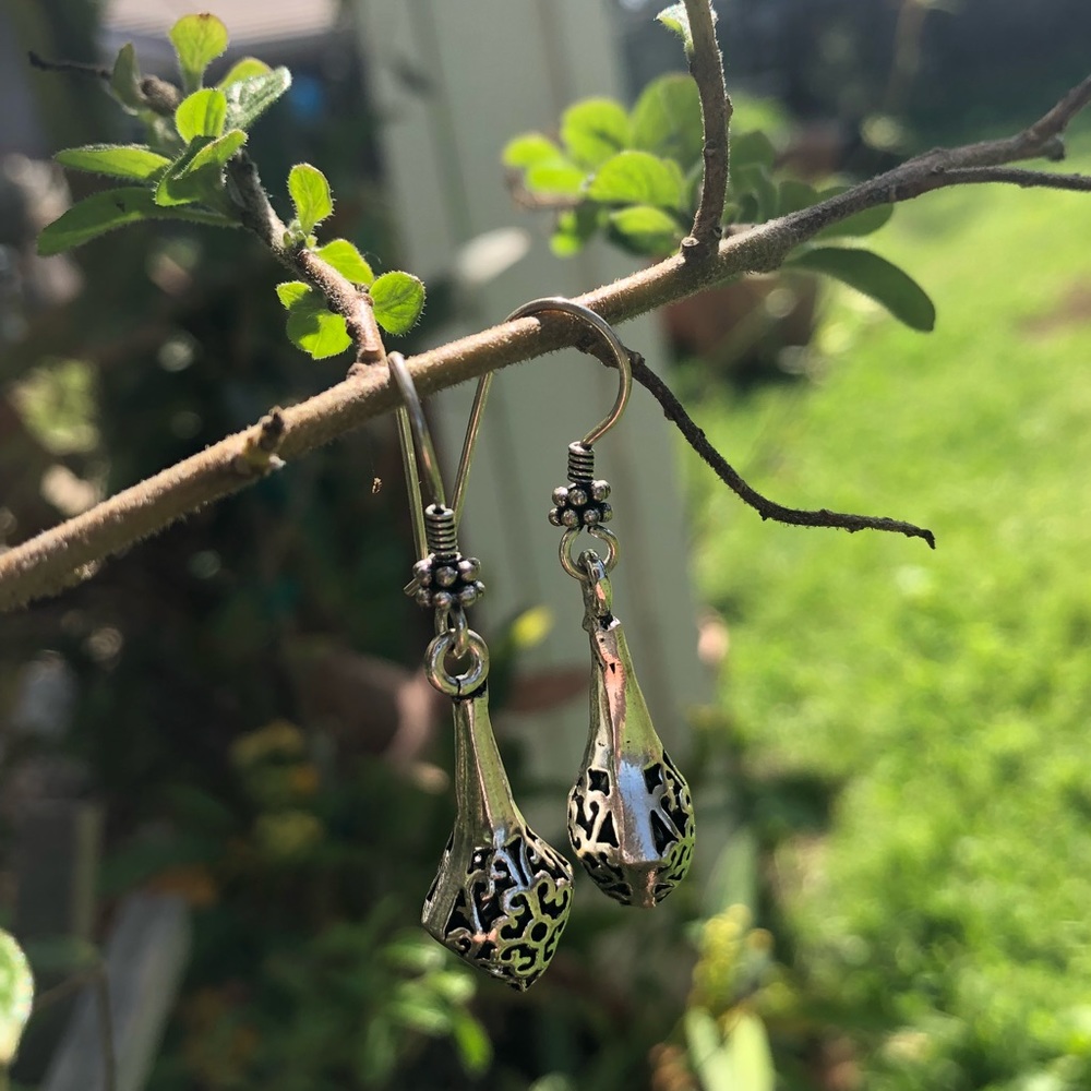 Balinese silver earrings